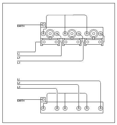 Immersion Heater Wiring Diagram. - Flanged Immersion Heaters